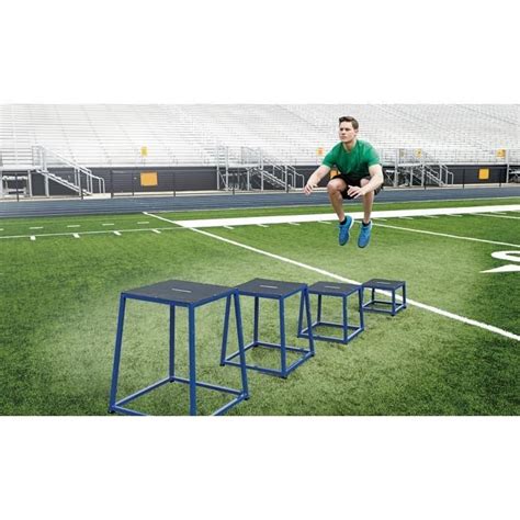 4-pc primed steel plyo box set|Ader Sporting Goods Plyometric Platform Box 4 Pcs .